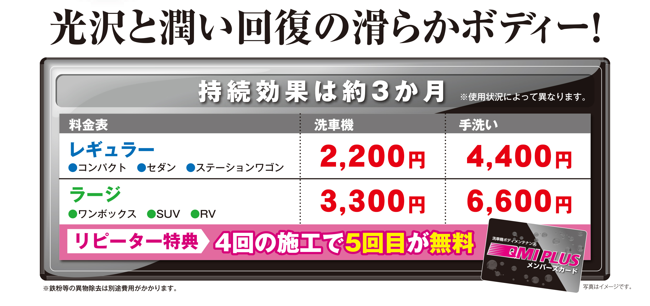 ボディケアメニュー  トヨタ車のことなら山形トヨペット