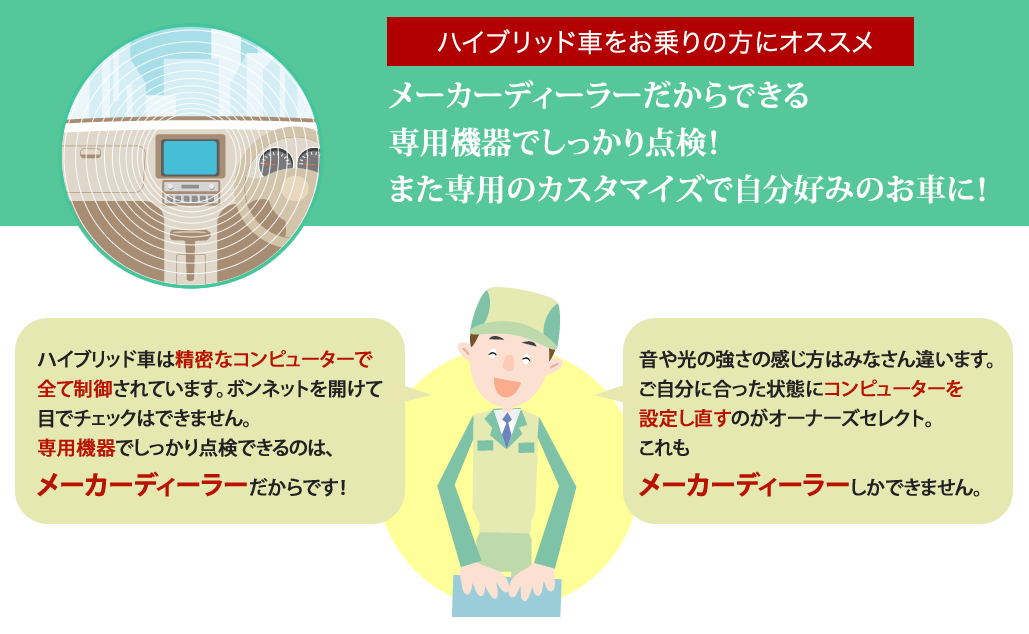 ハイブリッドeサービス トヨタ車のことなら山形トヨペット