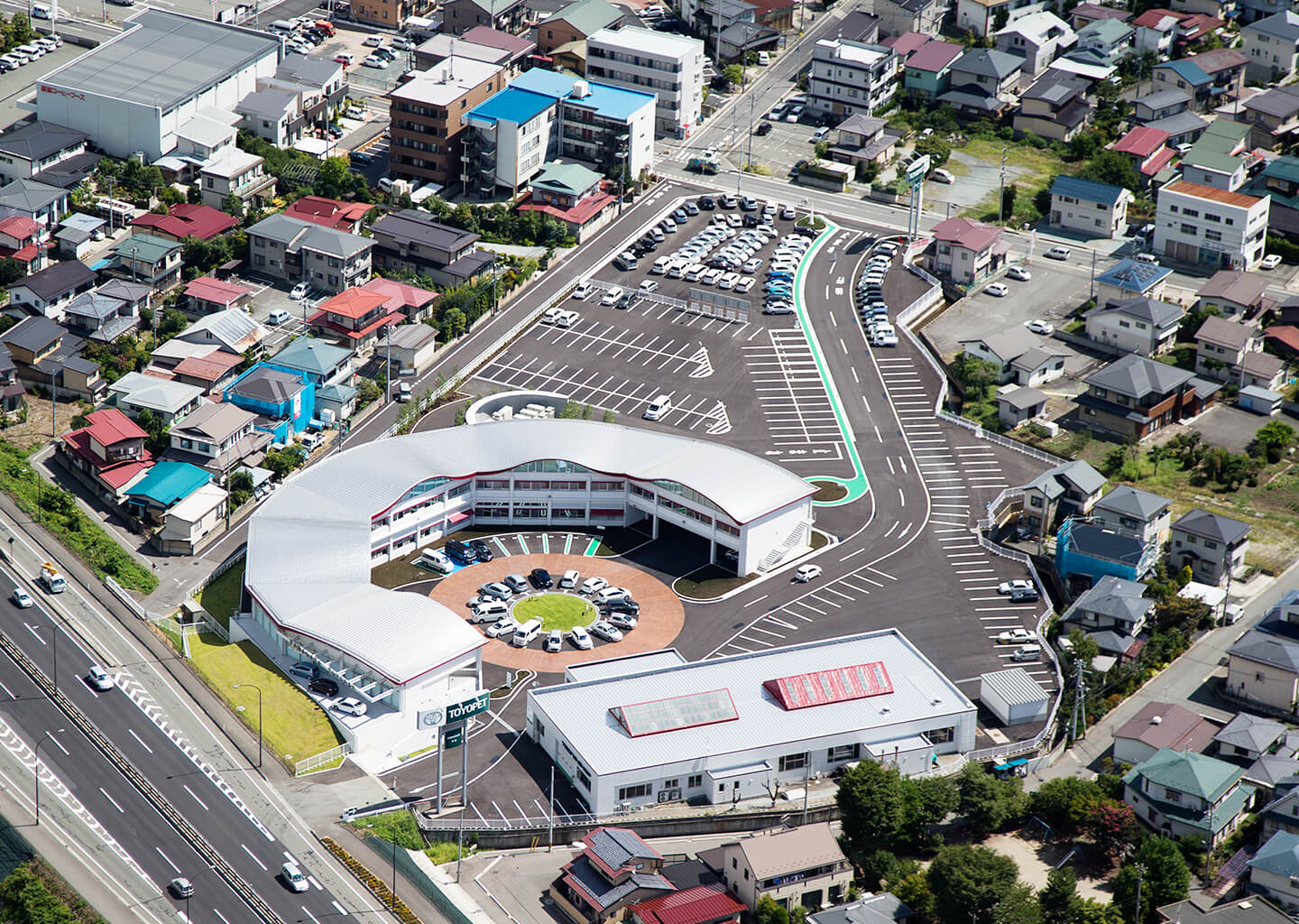 円形八分の五の建築物を新築