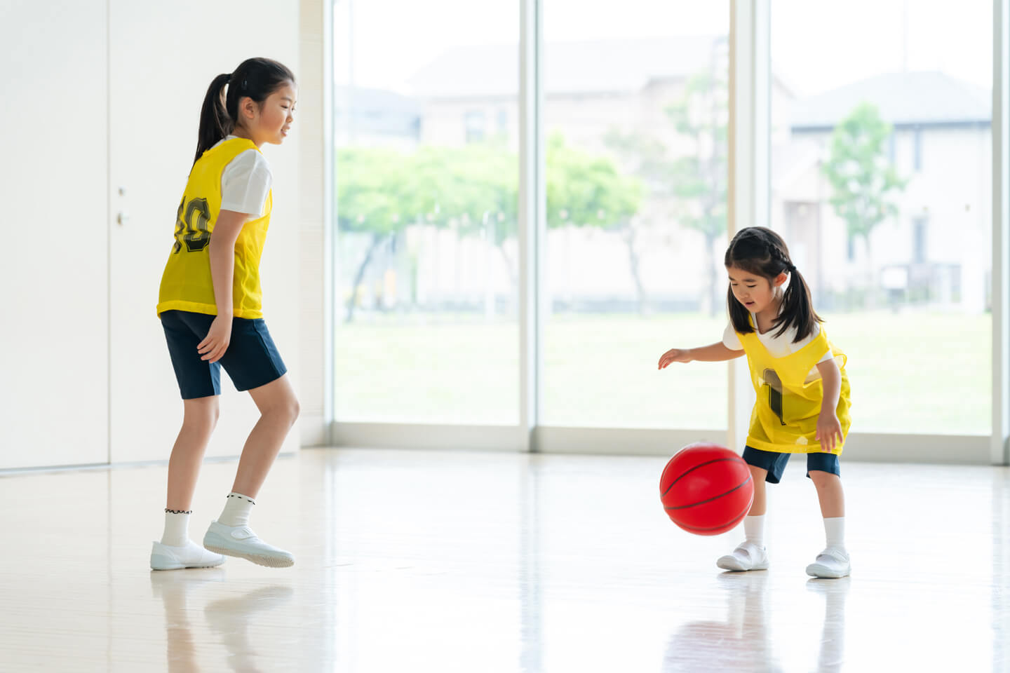 バスケットボール教室の開催 写真